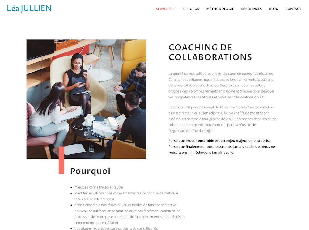 Clara Barton communication Genève Lausanne Lea Jullien coaching site web